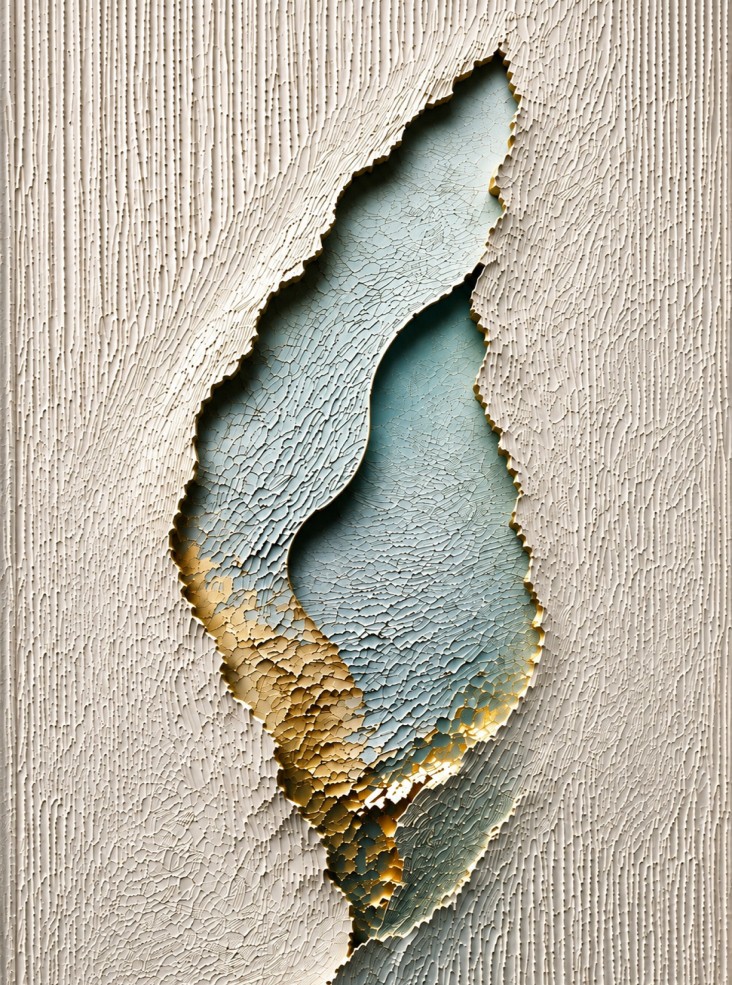 Esencia Interior, obra en relieve de la Colección Origen