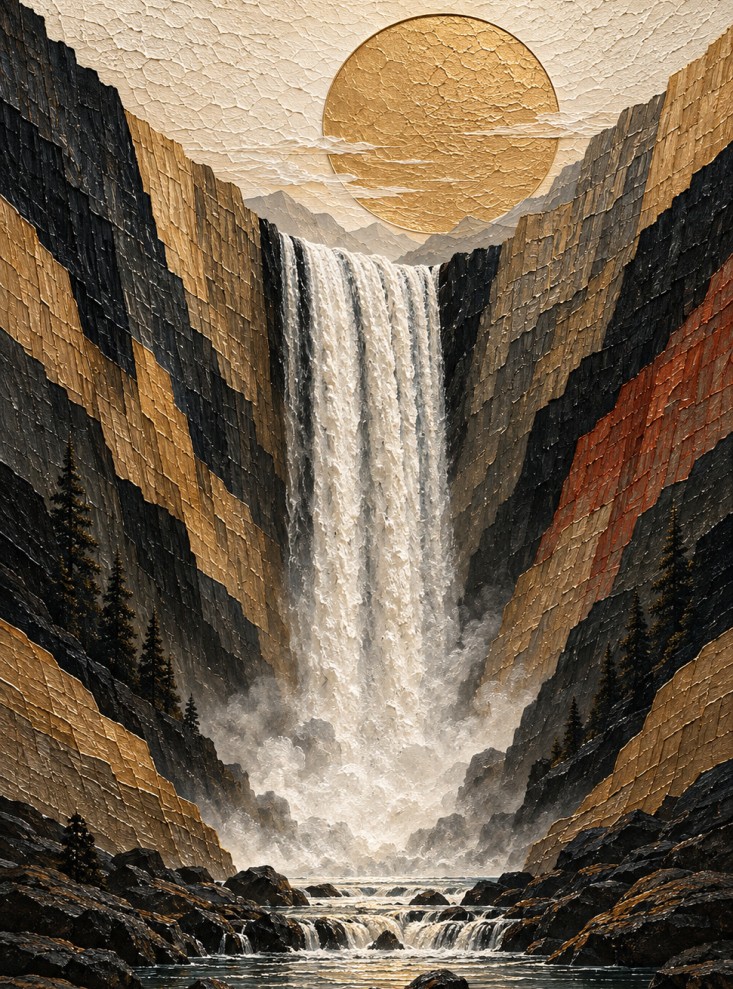 Naturaleza Eterna, obra en relieve de la Colección Raíces