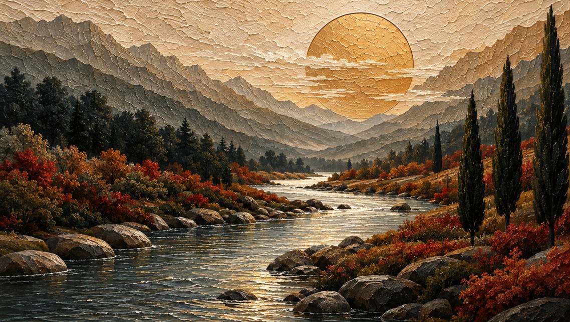 Valles de Serenidad, obra en relieve de la Colección Raíces